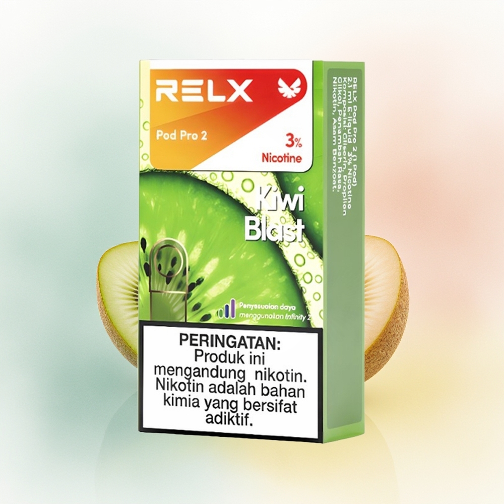 Relx Pod Pro 2 Vape Device Puffs Kiwi Pod Pro - Tryb Eco (5.5W), Pojemność 1.9ml, Opakowanie 2/3 sztuki