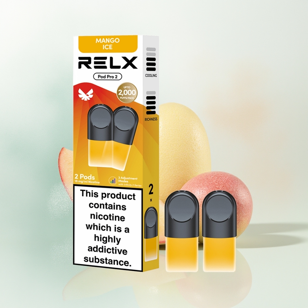 Relx Pod Pro 2 Vape Device Puffs Lodowy Mango 1.9ml / 3 Tryby