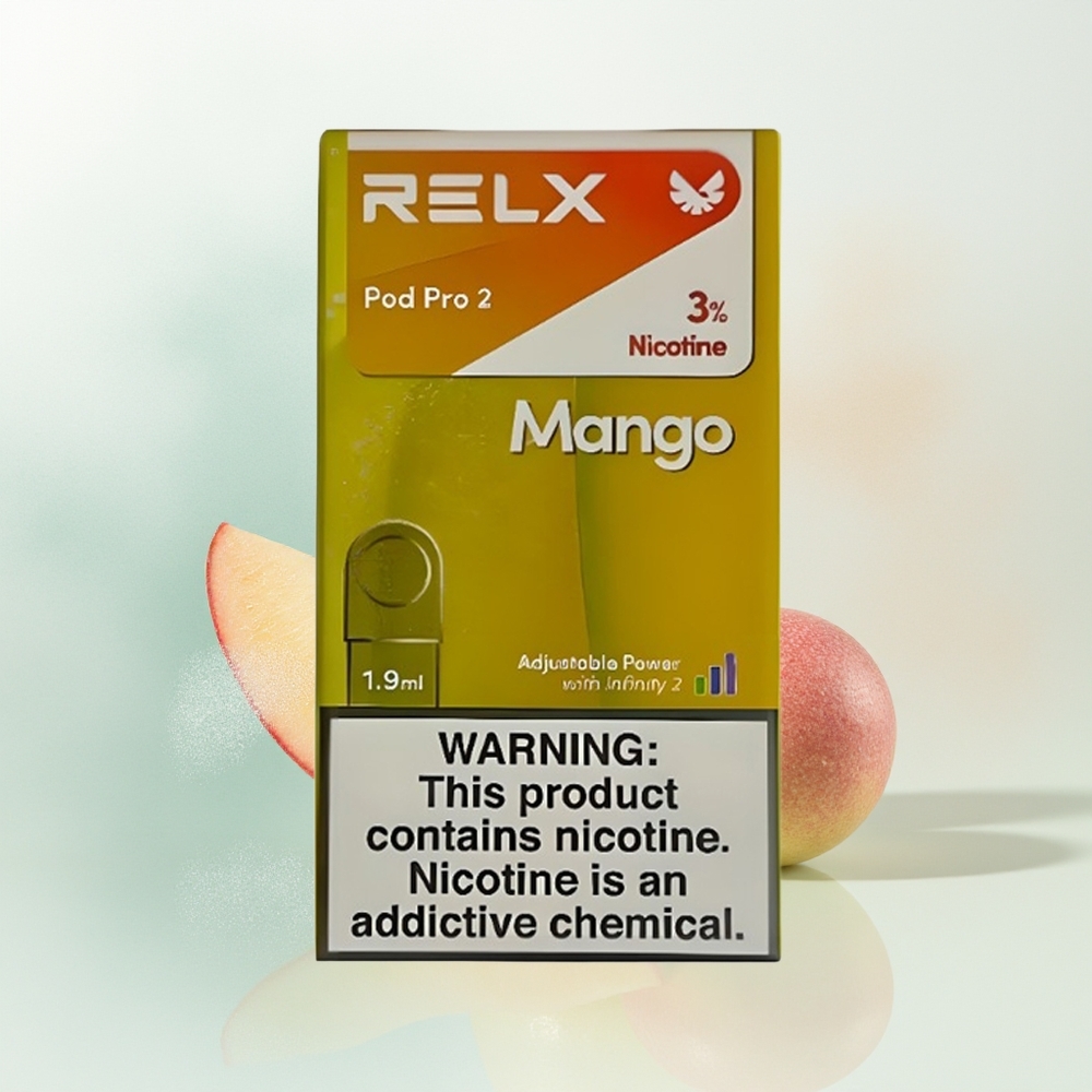 Relx Pod Pro 2 Vape Device Puffs Lodowy Mango 1.9ml / 3 Warianty Mocy