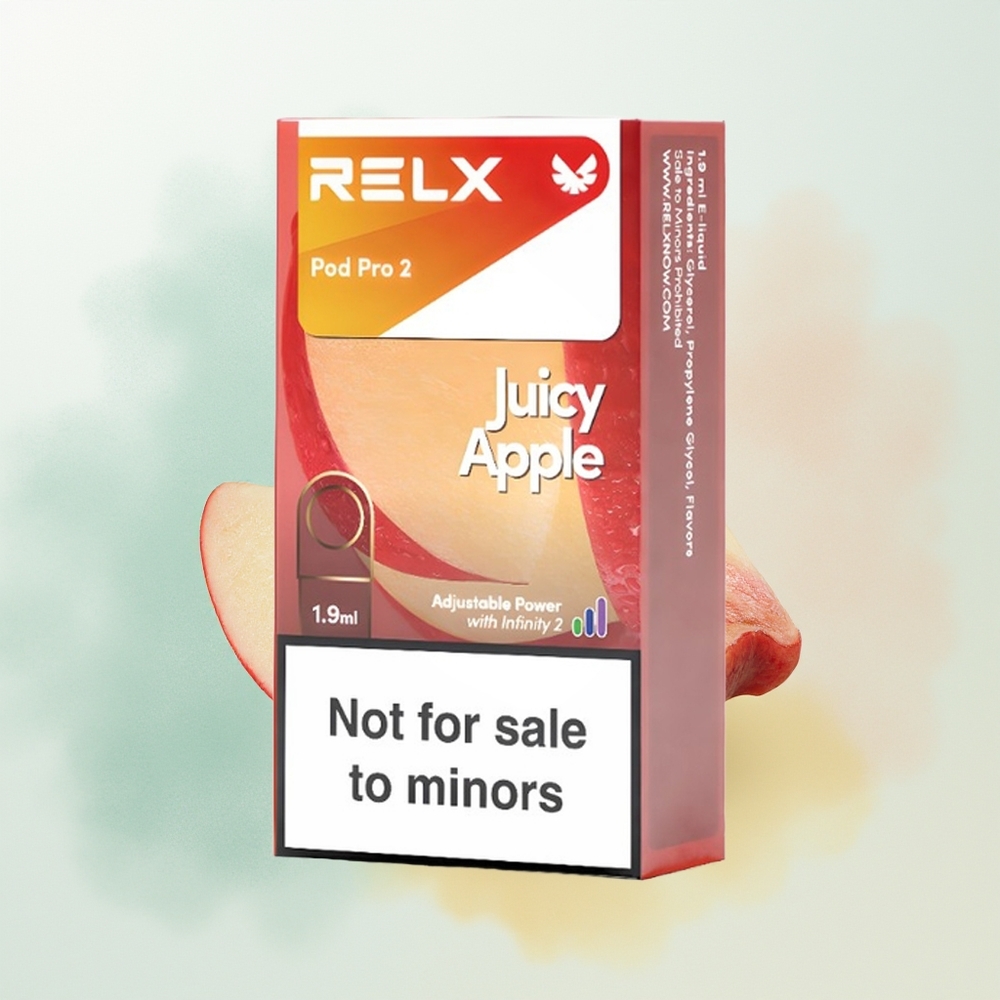 Relx Pod Pro 2 Vape Device Puffs Soczyste Jabłko z Pojemnością 1.9ml i Trybami Mocy