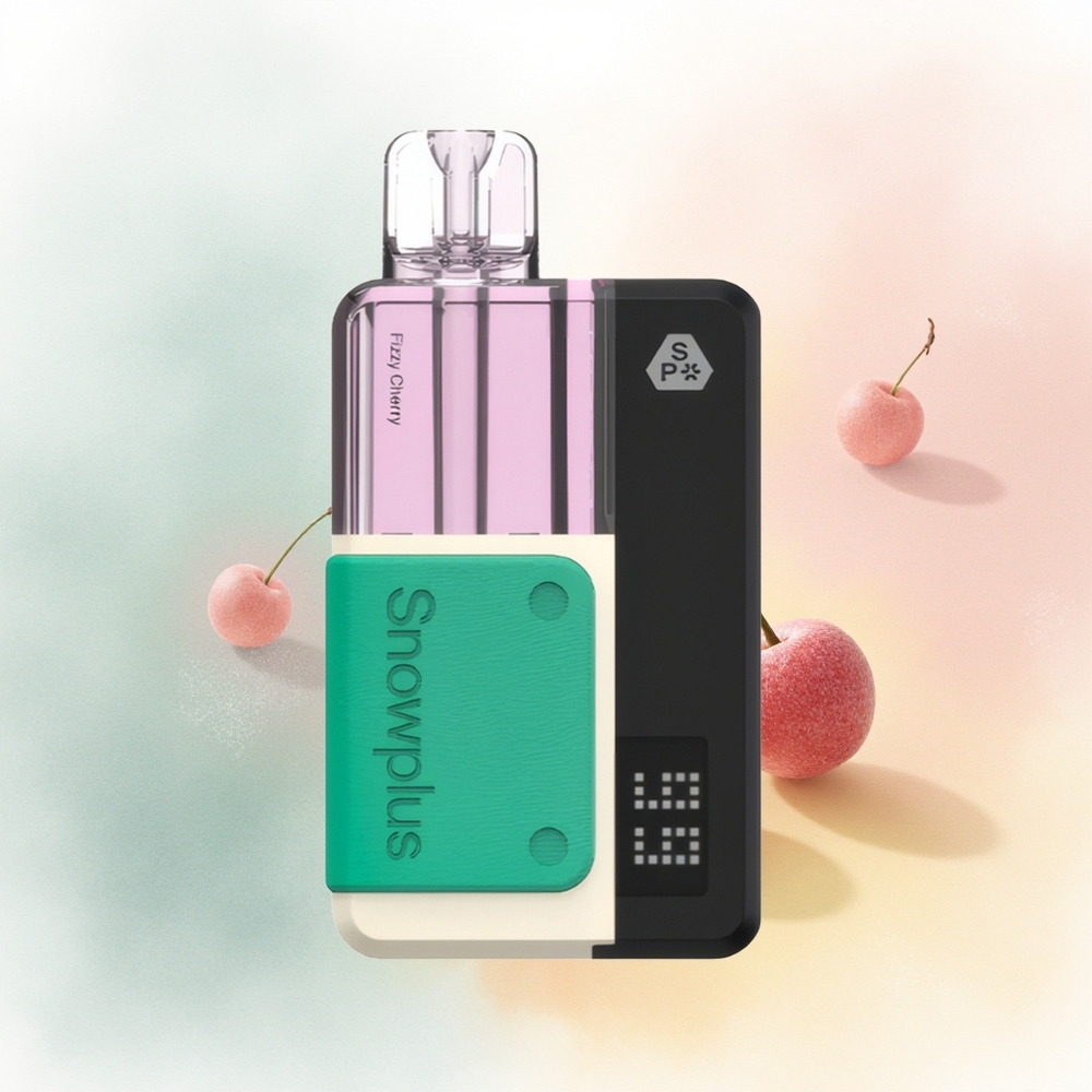 Snowplus Swift 15000 Puffs Pod Kit Puffs Gazowana Wiśnia z Podwójną Siatką i 10ml Zestawem
