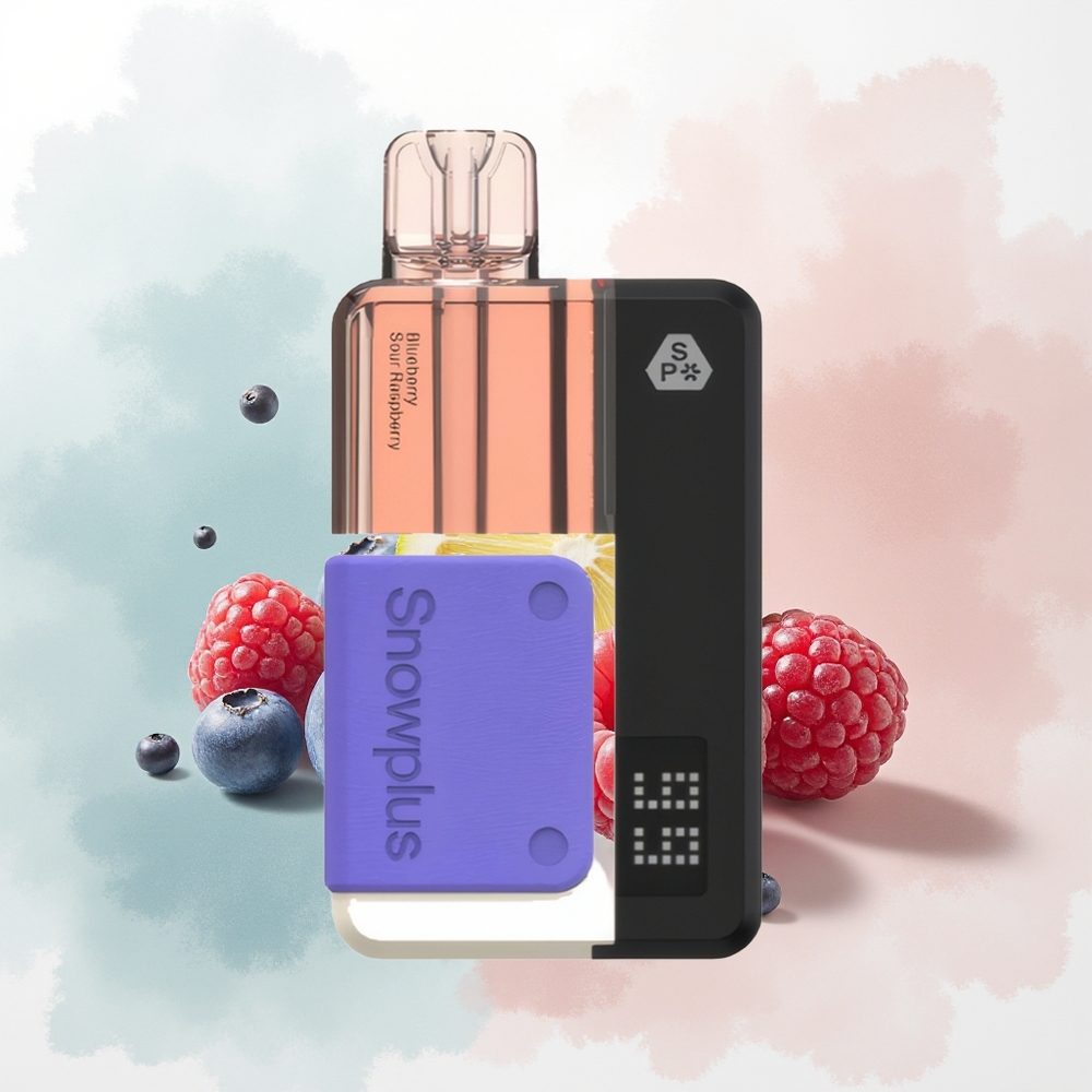 Snowplus Swift 15000 Puffs Pod Kit Puffs Malinowo-Jagodowy Kwaśny Smak z Podwójną Siatką i 10 ml Pojemnością