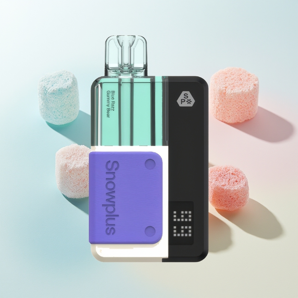 Snowplus Swift 15000 Puffs Pod Kit Puffs Niebieski Żelkowy Miś Dual Mesh 1000 mAh