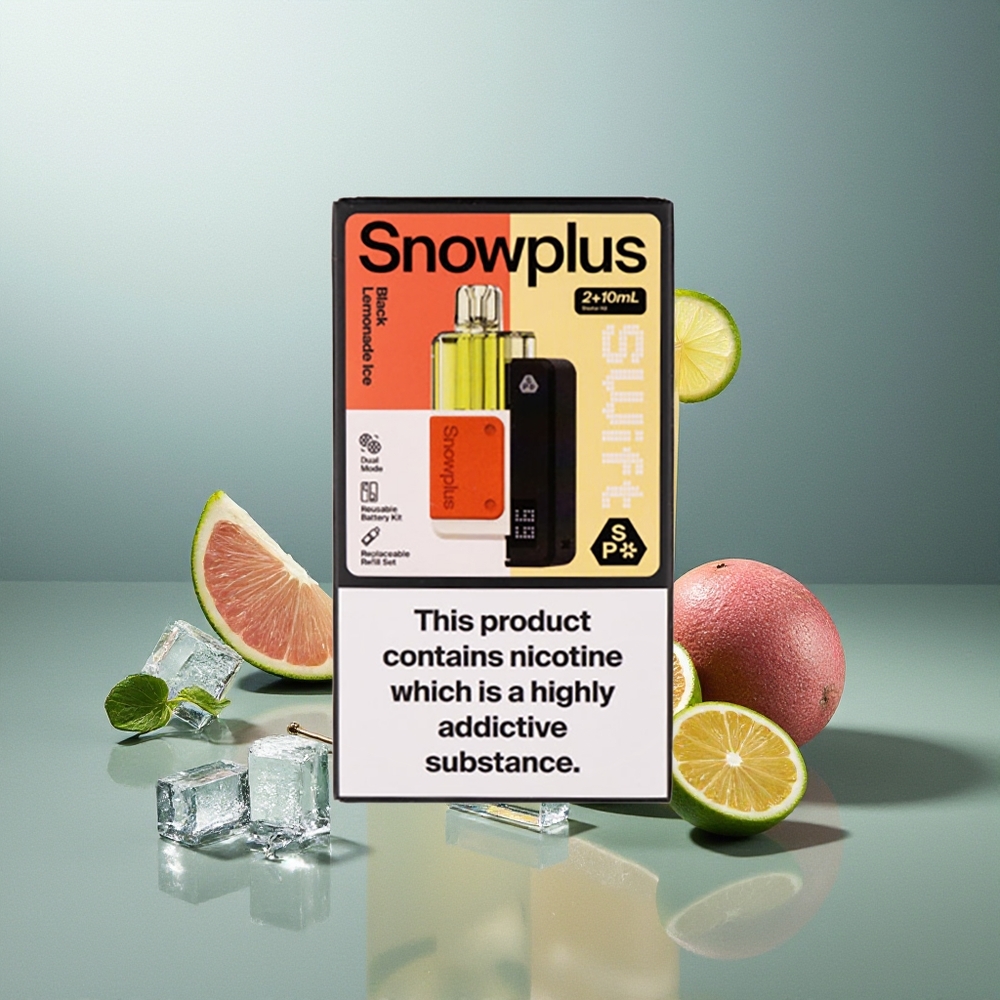 Snowplus Swift 5000 Puffs Czarna Lemoniada Lód Dual Mesh 1000 mAh