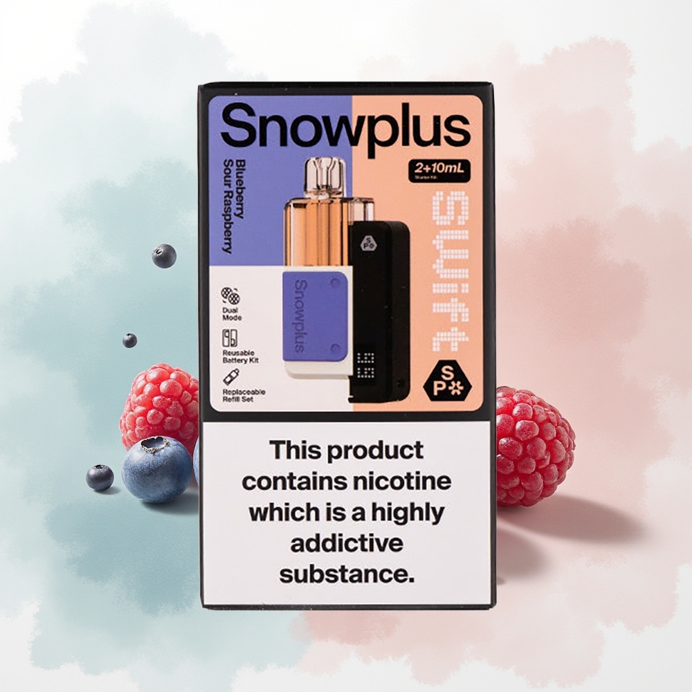 Snowplus Swift 5000 Puffs Malinowa Kwaśna Borówka Podwójna Siatka 65 g