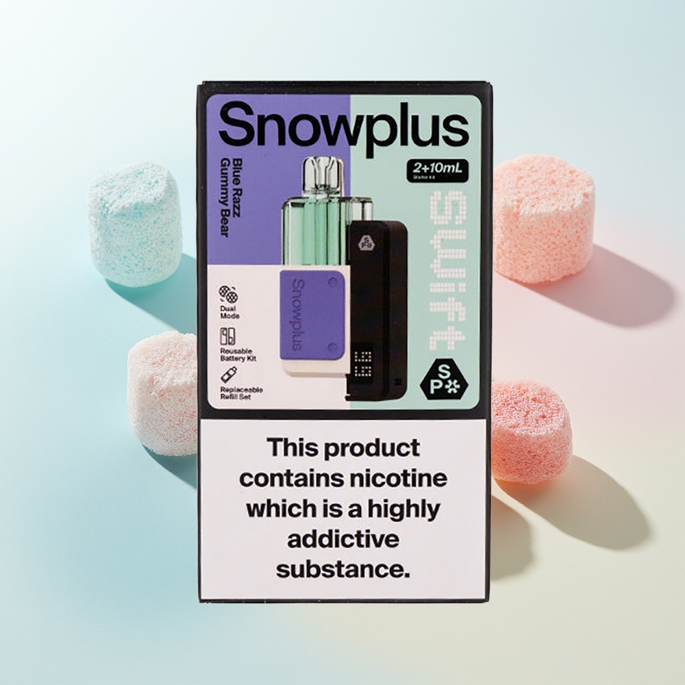 Snowplus Swift 5000 Puffs Niebieski Żelkowy Miś Dual Mesh 1000 mAh