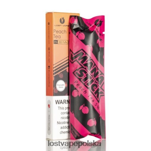 Lost Vape Mana sztyft jednorazowy | 300 zaciągnięć | 1,2 ml herbata brzoskwiniowa 5% J4L2R525 Lost Vape Wholesale