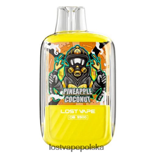 Lost Vape Orion ob5500 5500 puszek 14ml 50mg jednorazowe ananas, kokos J4L2R104 Lost Vape Flavors Polska