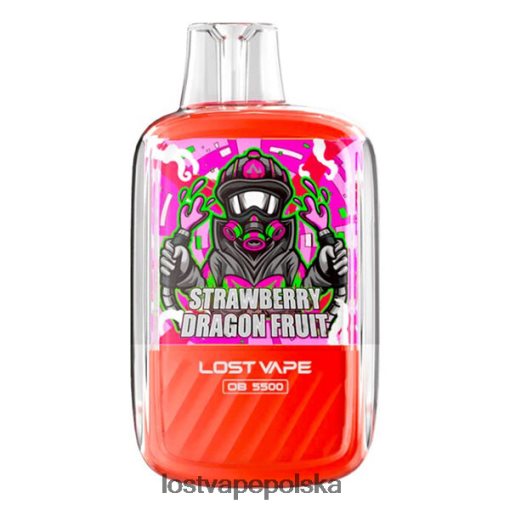Lost Vape Orion ob5500 5500 puszek 14ml 50mg jednorazowe truskawkowy owoc smoka J4L2R106 Lost Vape Review Polska