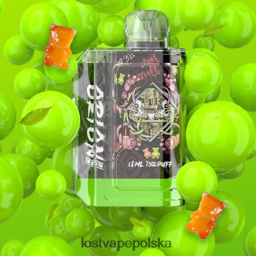 Lost Vape Orion pasek jednorazowy | 7500 zaciągnięć | 18 ml | 50 mg gumowaty miś J4L2R79 Lost Vape Pods Near Me
