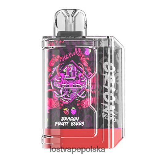 Lost Vape Orion pasek jednorazowy | 7500 zaciągnięć | 18 ml | 50 mg jagoda smoka J4L2R64 Lost Vape Flavors Polska