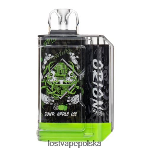Lost Vape Orion pasek jednorazowy | 7500 zaciągnięć | 18 ml | 50 mg kwaśny lód jabłkowy J4L2R1 Lost Vape Polska