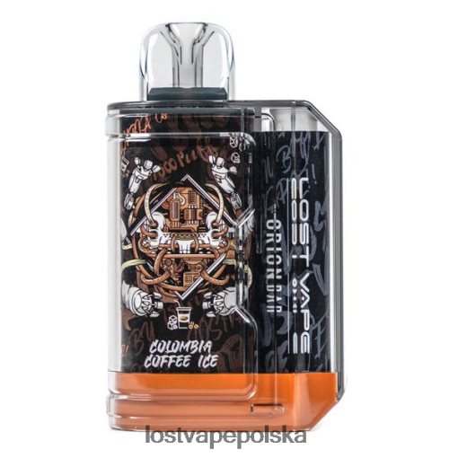 Lost Vape Orion pasek jednorazowy | 7500 zaciągnięć | 18 ml | 50 mg lód kawowy z Kolumbii J4L2R87 Lost Vape Near Me