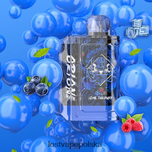 Lost Vape Orion pasek jednorazowy | 7500 zaciągnięć | 18 ml | 50 mg niebieski razz lód J4L2R82 Lost Vape Warszawa
