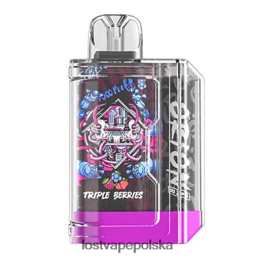 Lost Vape Orion pasek jednorazowy | 7500 zaciągnięć | 18 ml | 50 mg potrójne jagody J4L2R65 Lost Vape Wholesale