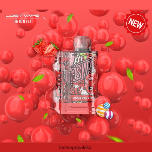 Lost Vape Orion pasek jednorazowy | 7500 zaciągnięć | 18 ml | 50 mg żuć truskawkę J4L2R91 Lost Vape Polska
