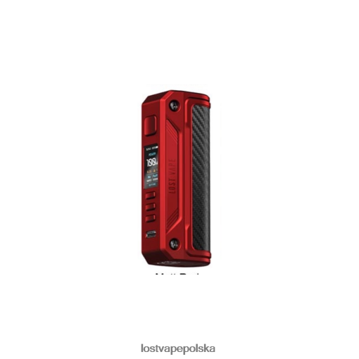 Lost Vape Thelema tryb solo 100 W matowy czerwony/włókno węglowe J4L2R253 Lost Vape Contact